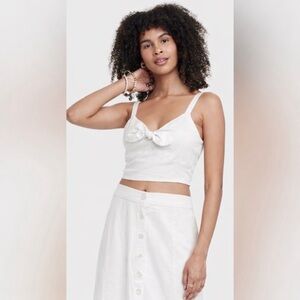 Universal Thread White Top & Skirt Set – Size M